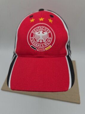 Adidas DFB Germany Soccer Hat Black Adjustable